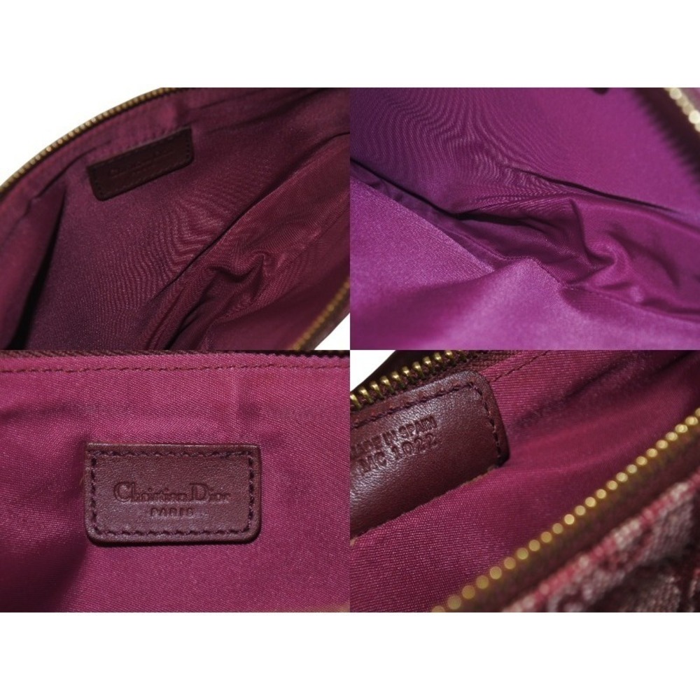 Christian Dior Trotter Saddle One Shoulder Hobo Bag Red - Picture 8 of 8